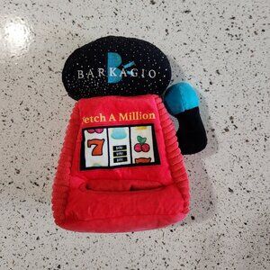Bark Barkagio Slot Muttchine Machine Casino Squeaky Crinkle Plush Dog Toy sz M/L